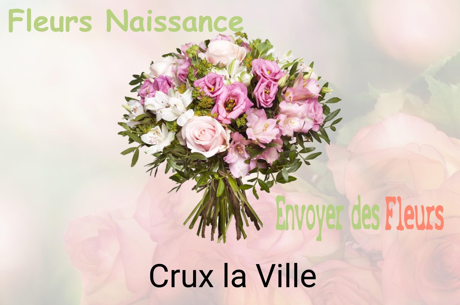 Bouquet de fleurs de naissance livré à Crux-la-Ville